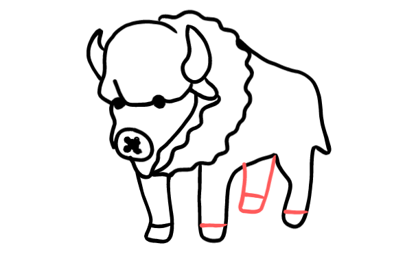  how to draw step by step bison drawing easy  - EasystepDrawing