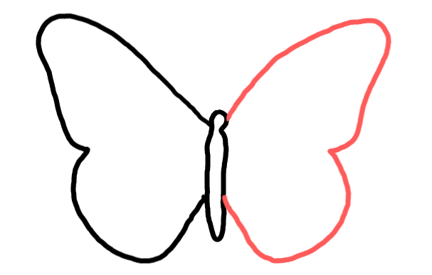  how to draw step by step butterfly drawing easy  - EasystepDrawing