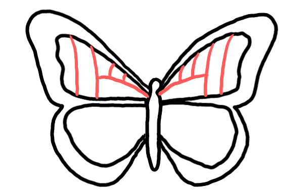  how to draw step by step butterfly drawing easy  - EasystepDrawing