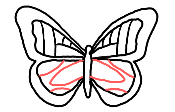  how to draw step by step butterfly drawing easy  - EasystepDrawing