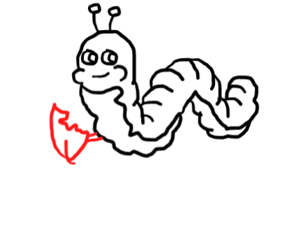  how to draw step by step caterpillar drawing easy  - EasystepDrawing