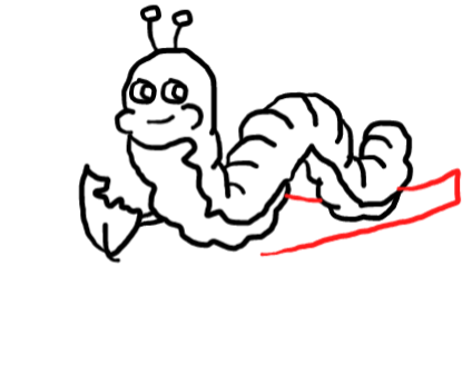  how to draw step by step caterpillar drawing easy  - EasystepDrawing