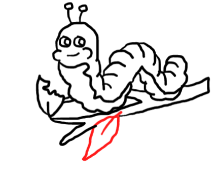  how to draw step by step caterpillar drawing easy  - EasystepDrawing