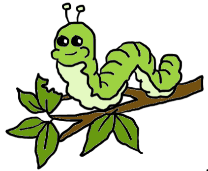 easy step by step caterpillar drawing - EasystepDrawing