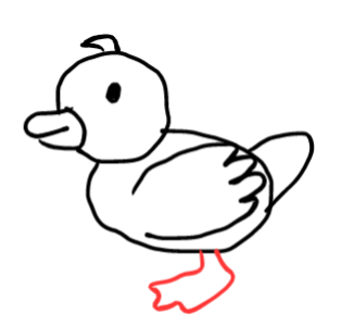  how to draw step by step duck drawing easy  - EasystepDrawing