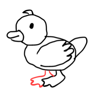  how to draw step by step duck drawing easy  - EasystepDrawing