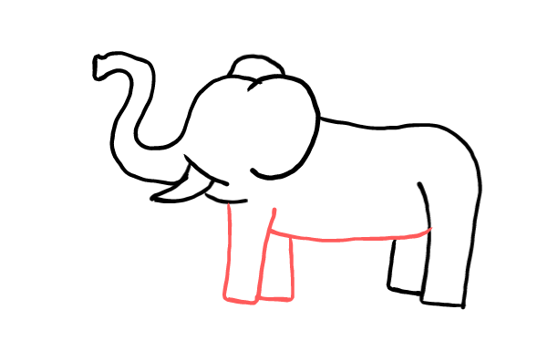  how to draw step by step elephant drawing easy  - EasystepDrawing