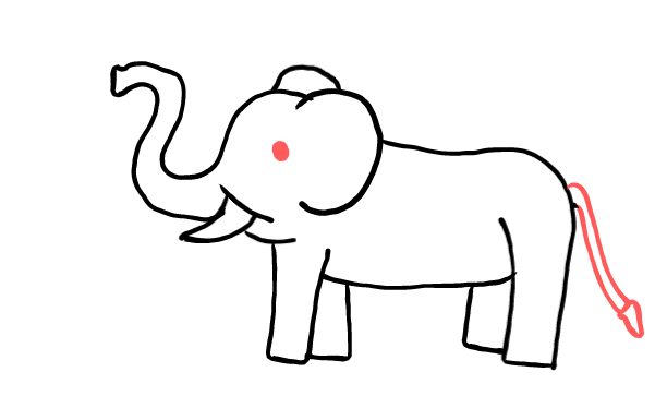  how to draw step by step elephant drawing easy  - EasystepDrawing