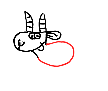  how to draw step by step goat drawing easy  - EasystepDrawing