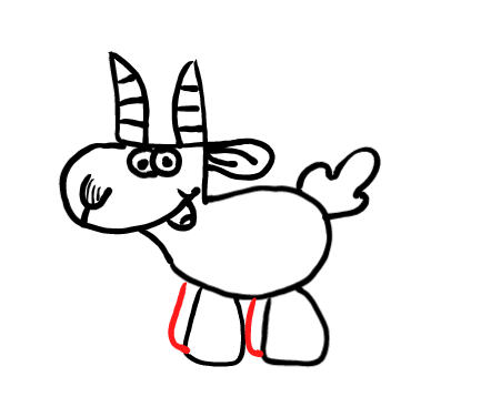  how to draw step by step goat drawing easy  - EasystepDrawing