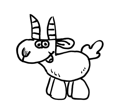  how to draw step by step goat drawing easy  - EasystepDrawing