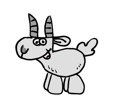 easy step by step goat drawing - EasystepDrawing