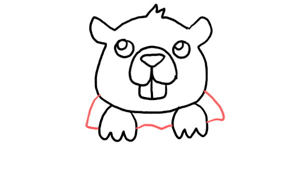  how to draw step by step groundhog drawing easy  - EasystepDrawing