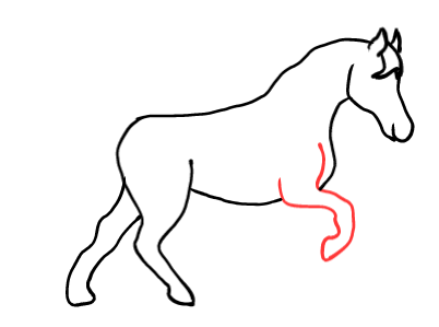  how to draw step by step horse drawing easy  - EasystepDrawing