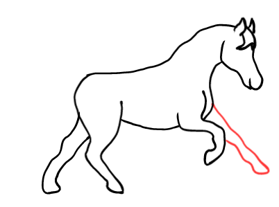  how to draw step by step horse drawing easy  - EasystepDrawing