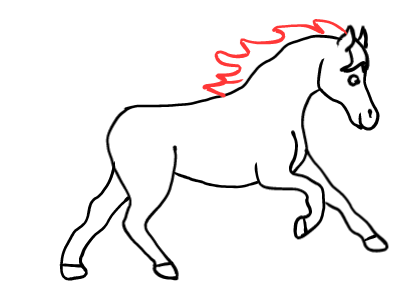  how to draw step by step horse drawing easy  - EasystepDrawing