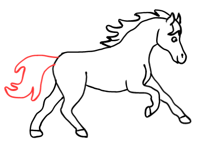  how to draw step by step horse drawing easy  - EasystepDrawing