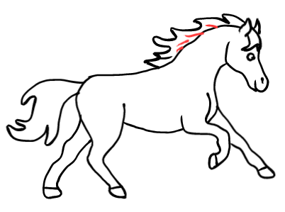  how to draw step by step horse drawing easy  - EasystepDrawing