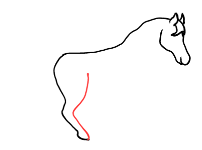  how to draw step by step horse drawing easy  - EasystepDrawing