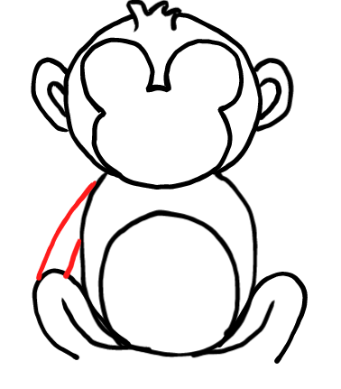  how to draw step by step monkey drawing easy  - EasystepDrawing