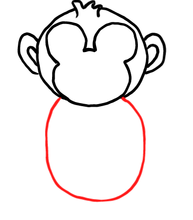  how to draw step by step monkey drawing easy  - EasystepDrawing