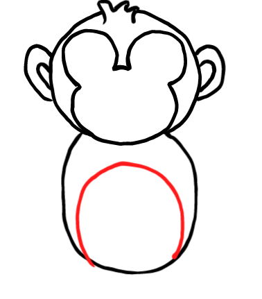  how to draw step by step monkey drawing easy  - EasystepDrawing