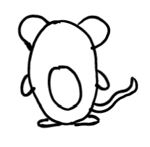  how to draw step by step mouse drawing easy  - EasystepDrawing