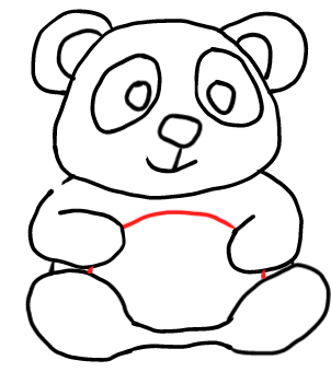  how to draw step by step pandaface drawing easy  - EasystepDrawing