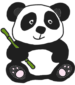 easy step by step pandaface drawing - EasystepDrawing