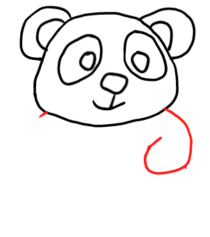  how to draw step by step pandaface drawing easy  - EasystepDrawing