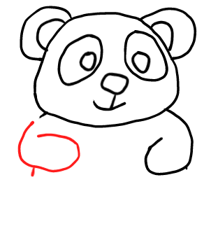  how to draw step by step pandaface drawing easy  - EasystepDrawing