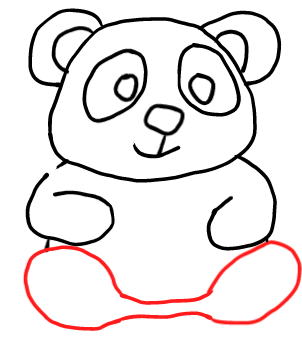  how to draw step by step pandaface drawing easy  - EasystepDrawing