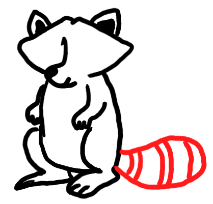  how to draw step by step racoon drawing easy  - EasystepDrawing