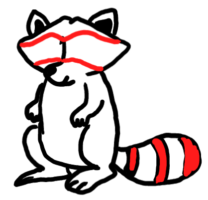  how to draw step by step racoon drawing easy  - EasystepDrawing