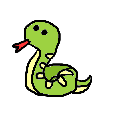 easy step by step snake drawing - EasystepDrawing