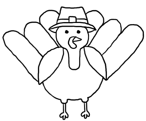  how to draw step by step turkey drawing easy  - EasystepDrawing