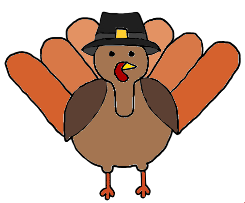 easy step by step turkey drawing - EasystepDrawing