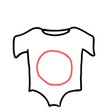  how to draw step by step babybodysuit drawing easy  - EasystepDrawing