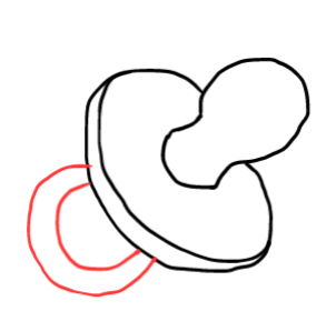  how to draw step by step pacifier drawing easy  - EasystepDrawing