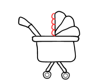  how to draw step by step stroller drawing easy  - EasystepDrawing