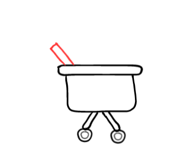  how to draw step by step stroller drawing easy  - EasystepDrawing