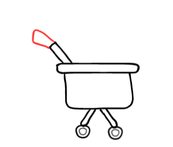  how to draw step by step stroller drawing easy  - EasystepDrawing