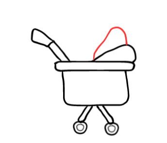  how to draw step by step stroller drawing easy  - EasystepDrawing