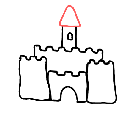  how to draw step by step sandcastle drawing easy  - EasystepDrawing