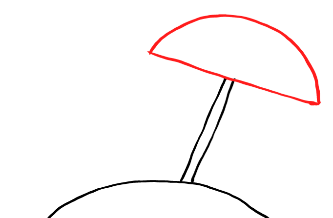  how to draw step by step umbrella drawing easy  - EasystepDrawing