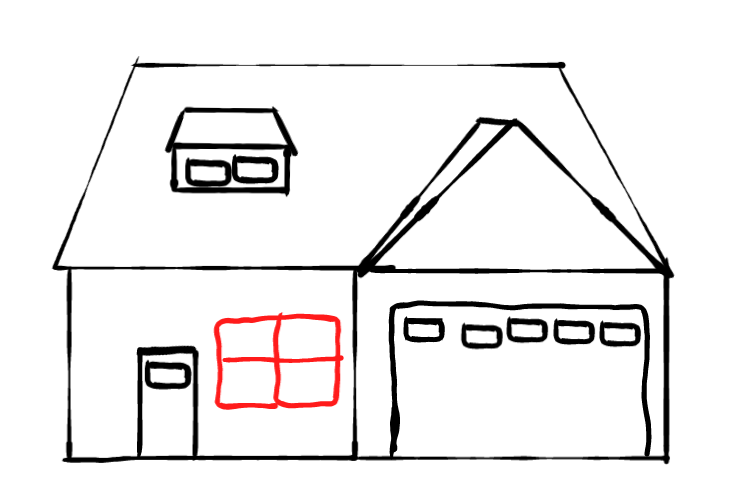  how to draw step by step house drawing easy  - EasystepDrawing