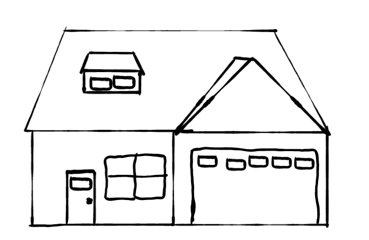  how to draw step by step house drawing easy  - EasystepDrawing