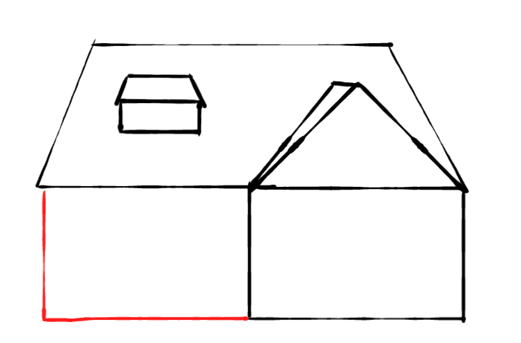  how to draw step by step house drawing easy  - EasystepDrawing