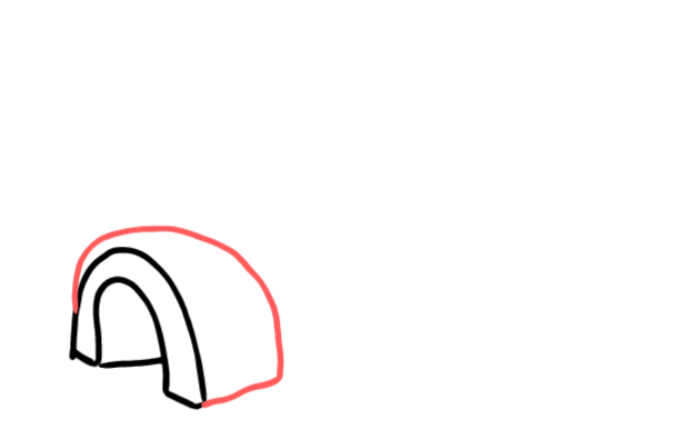  how to draw step by step igloo drawing easy  - EasystepDrawing