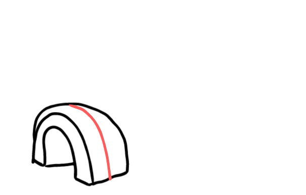  how to draw step by step igloo drawing easy  - EasystepDrawing